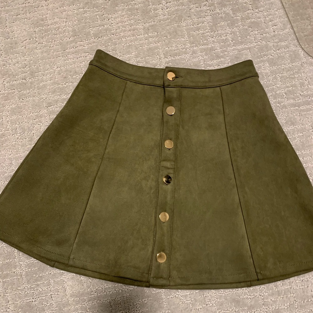 adorable green a-line skirt